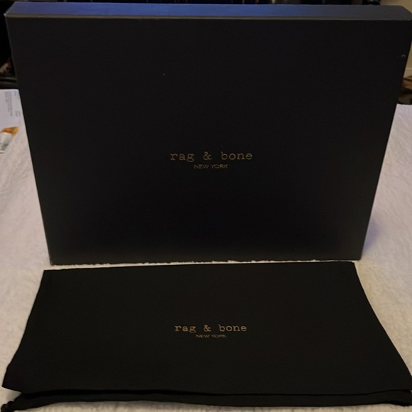 NWT Rag and Bone Dalia II Black Suede Boot Size 8.5 New In Box with dust bag. - Picture 9 of 11